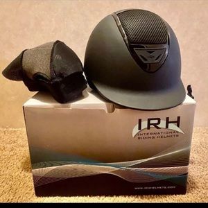 IRH Riding Helmet XL New in Box Black Matte Gloss